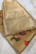 Banarasi Khaddi Dubble Tissue Silk with Paithani Border Weaving Saree