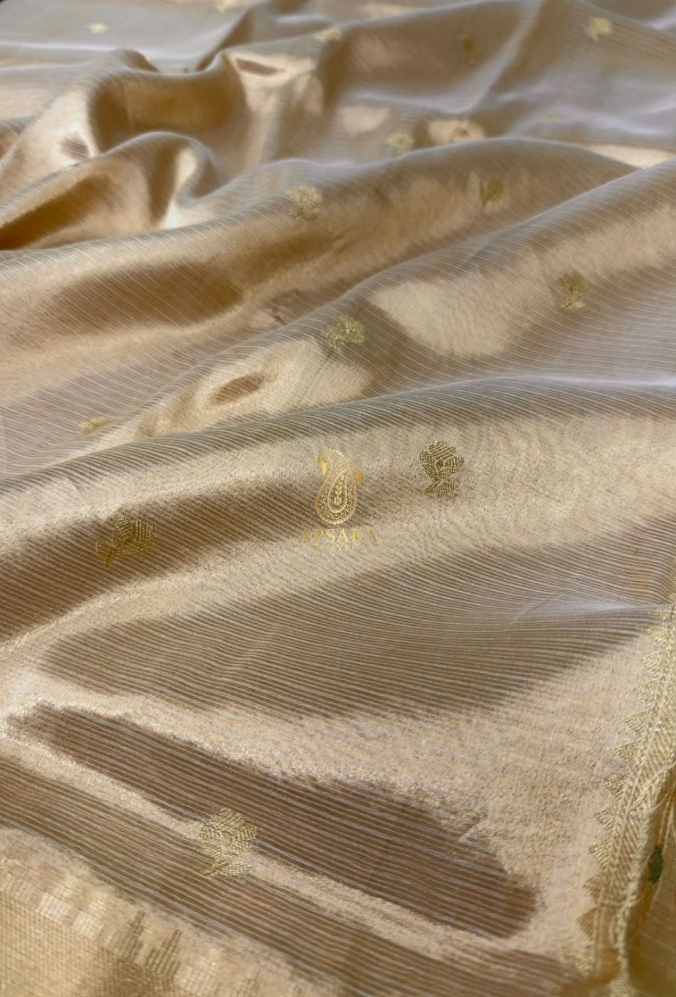 Banarasi Khaddi Dubble Tissue Silk with Paithani Border Weaving Saree
